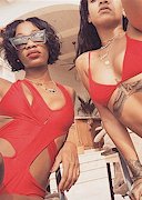 Rihanna and Melyssa Ford
