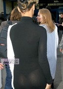 Rihanna in a see through outfit