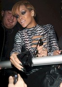 Rihanna in a sexy dress