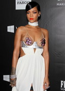 Rihanna in a sexy dress