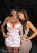Rosa Acosta and Ms Shakur in tight dresses