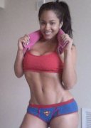 Rosa Acosta working out