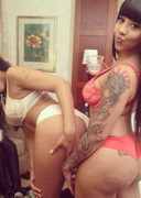 Two big booty friends