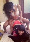 Two big booty friends