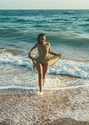 Skin Diamond is sexy at the beach