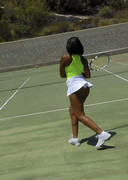 Staci play Tennis