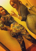 Sultry Simone in a tight bodysuit