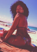 Tae Heckard in a bikini