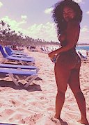 Tae Heckard in a bikini