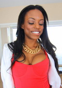 Black porn star stripping