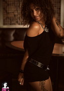 Sexy black girl stripping