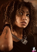 Sexy black girl stripping