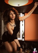 Sexy black girl stripping