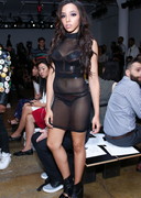 Tinashe in a sheer dress