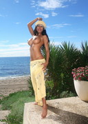 Black babe stripping