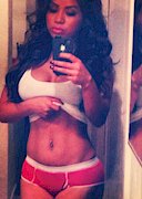 Viantha Foxx in the mirror