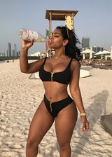 Ayisha Diaz in a bikini