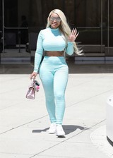 Blac Chyna in a tight outfit