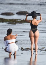 PAWG in a swimsuit