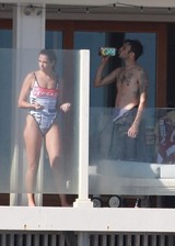 Dua Lipa in a swimsuit