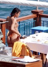 Eniko Hart ass in a bikini