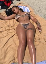 Busty babe in a bikini