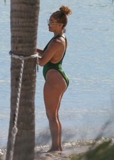 Jennifer Lopez in a swimsuit
