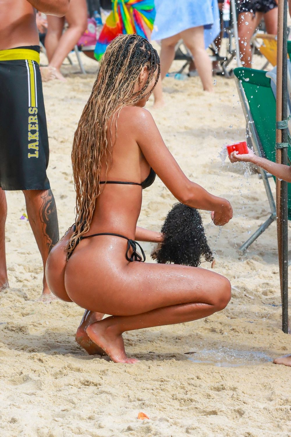 Juliana Nalu in a bikini