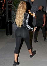 Khloe Kardashian in leggings