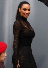 Kim Kardashian in a sexy dress