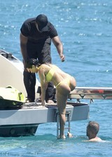 Kourtney Kardashian in a bikini
