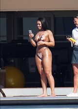 Lori Harvey in a bikini