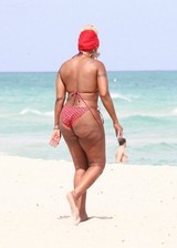 Mary J Blige in a bikini
