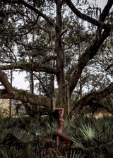 Ebony babe nude outdoors