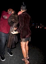 Rihanna in a tight dress