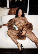Rihanna in a magazine
