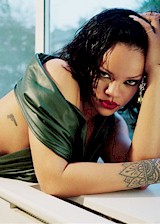 Rihanna in a magazine