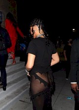 Rihanna showing panties