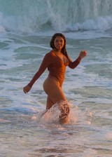 Sienna Gomez thick in a swimsuit