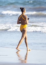 Zoe Saldana in a swimsuit