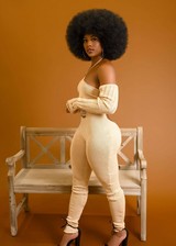 Thick afro babe