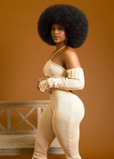 Thick afro babe