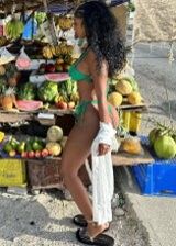 Bernice Burgos In Sexy Green Bikini