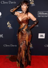 Cardi B Arriving At Clive Davis Pre-Grammy Party