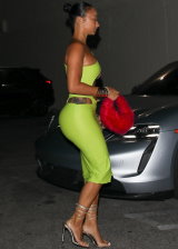 Draya Michele departs from Winnie Harlow Birthday Party at Delilah Nightclub