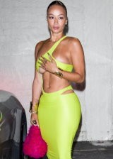 Draya Michele departs from Winnie Harlow Birthday Party at Delilah Nightclub