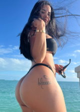 Katya Elise Henry becomes a perfect brunette beach babe for everyone to enjoy