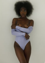 Brown beauty goes bare shows off her cute pussy