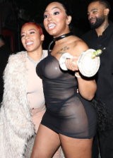 Keyshia Cole And Yung Miami At Dwyane Wade's Hall Of Fame Induction Party
