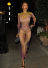 Maya Jama Out and about in Mayfair in London